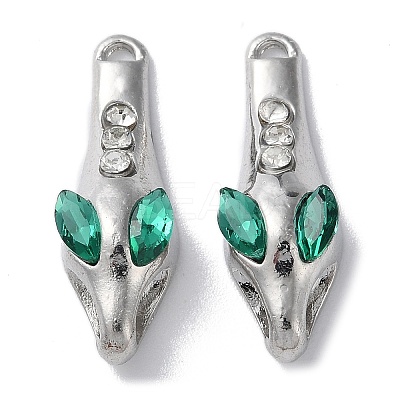 Alloy with Rhinestone Pendant FIND-Z014-15P-1