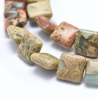 Natural Aqua Terra Jasper Beads Strands G-I213-07-10mm-1