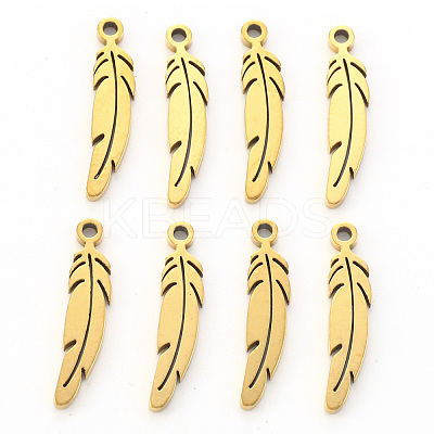 PVD Vacuum Plating 201 Stainless Steel Pendants STAS-N092-13G-1