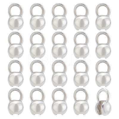 20Pcs Brass Bead Tips KK-BC0013-26-1