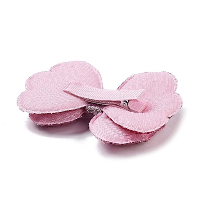 Paillette Cloth Felt Fabric Alligator Hair Clip OHAR-R100-02D-1