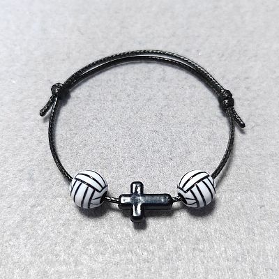 Waxed Polyester Cord Bracelets BJEW-WH00016-01-1