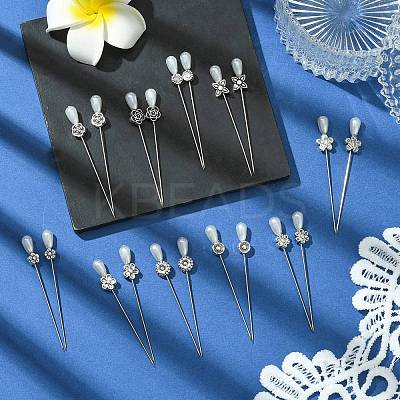 50Pcs 10 Style Iron Head Pins DIY-AB00024-1