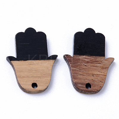 Resin & Walnut Wood Pendants LS-RESI-N025-011A-B04-1