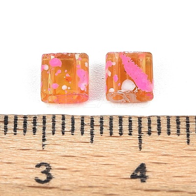 2-Hole Transparent Glass Seed Beads LS-SEED-S023-30C-14-1