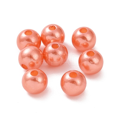 Imitation Pearl Acrylic Beads PL609-04-1