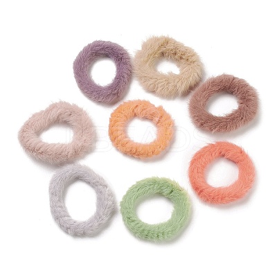Faux Mink Fur Elastic Hair Ties OHAR-G015-19-1