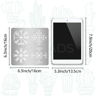 Viking Symbol Stainless Steel Cutting Dies Stencils DIY-WH0238-155-1