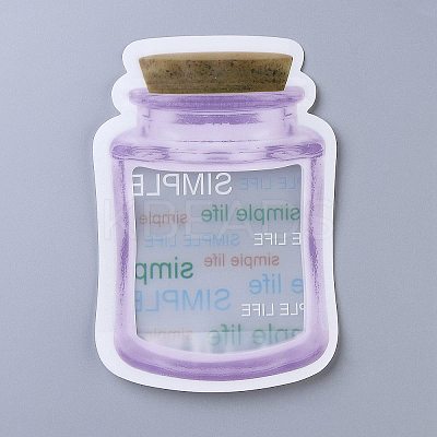 Reusable Bottle Shape Zipper Sealed Bags LS-OPP-Z001-04-A-1