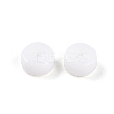 Opaque Solid Color Glass Beads GLAA-N007-6x3mm-A10-1