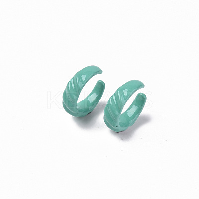 Spray Painted Alloy Cuff Rings X-RJEW-T011-04-RS-1