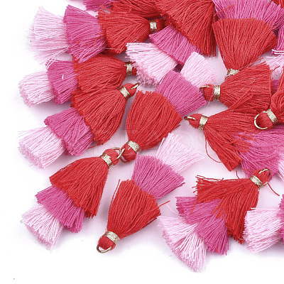 Polycotton(Polyester Cotton) Tassel Pendant Decorations FIND-T018-12-1
