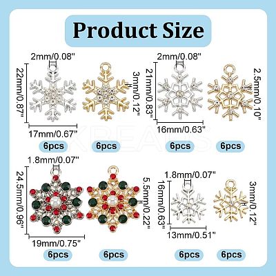 48Pcs 8 Styles Rack Plating Alloy Pendants FIND-AR0005-13-1