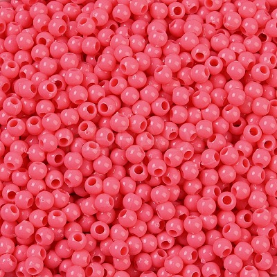 Opaque Acrylic Beads SACR-A007-01B-22-1