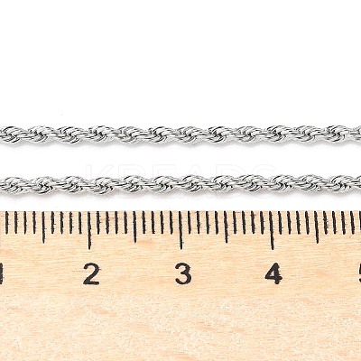 Tarnish Resistant 304 Stainless Steel Rope Chain Necklaces LS-STAS-M174-008P-A-1