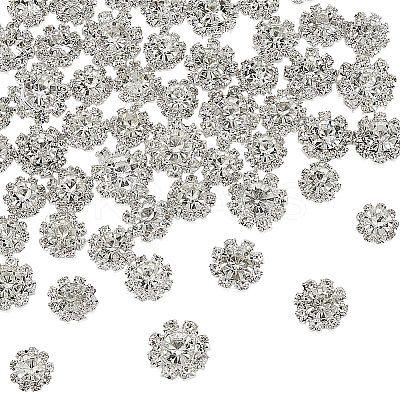 60pcs 4 Styles Cubic Zirconia with Alloy Cabochons DIY-AR0004-03A-1
