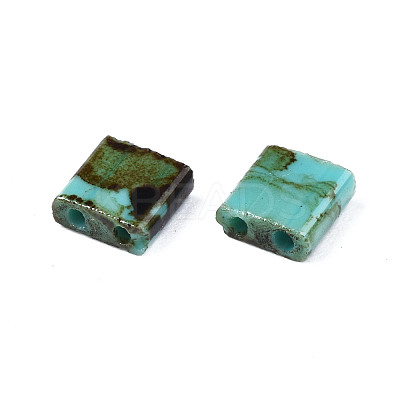 2-Hole Opaque Glass Seed Beads SEED-N004-001-A03-1