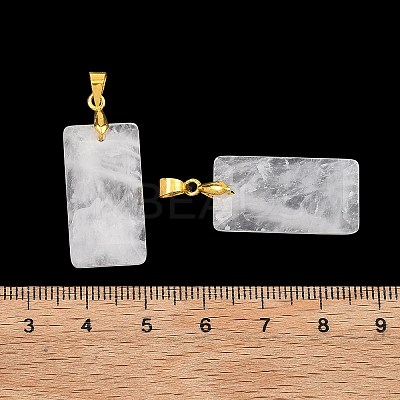 Natural Quartz Crystal Faceted Pendants G-L623-03G-11-1