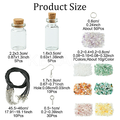 DIY Waxed Cord Necklace Making Kit DIY-YW0012-50-1