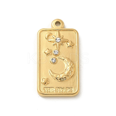 304 Stainless Steel Pendants STAS-I322-39G-02-1