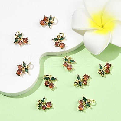 SHEGRACE Brass & Cubic Zirconia Charms XGRQ1R992-360G-1