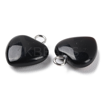 Natural Obsidian Pendants G-E603-01P-04-1