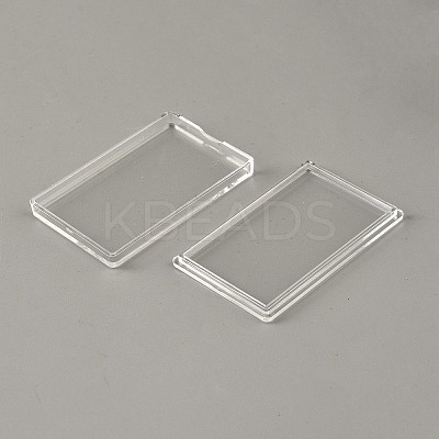 Transparent Acrylic Silver Bar Gold Bar Storage Cases X-CON-WH0092-97-1