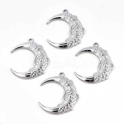 Non-Tarnish 201 Stainless Steel Pendants STAS-N098-066P-1