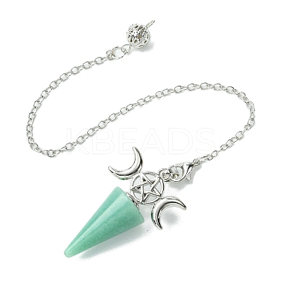 Natural Green Aventurine Cone Dowsing Pendulum Big Pendants G-C114-01P-19-1