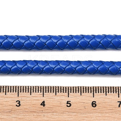 Braided Leather Cord with Core WL-F009-6mm-06-1