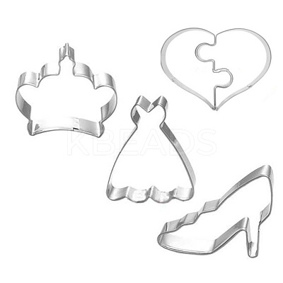 Tarnish Resistant 304 Stainless Steel Cookie Cutters DIY-E012-23-1