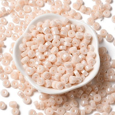 Opaque Colours Luster Glass Seed Beads SEED-E001-P3x6mm-A07-1