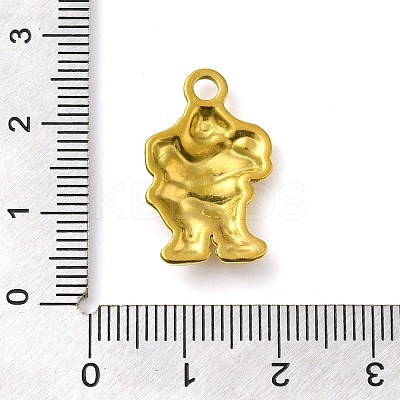 Christmas Ion Plating(IP) 304 Stainless Steel Pendants STAS-M070-30G-1