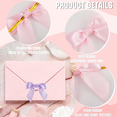 60Pcs 3 Colors Polyester Bowknot DIY-CP0011-48-1