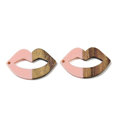 Resin and Walnut Pendants WOOD-I013-04A-1