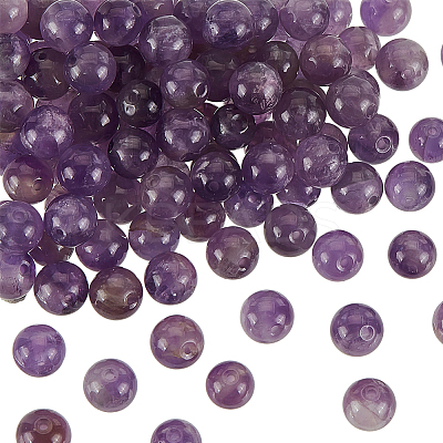 Natural Amethyst Beads Strands G-OC0001-63-6mm-1