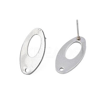 Non-Tarnish 201 Stainless Steel Stud Earring Findings STAS-N095-115-1