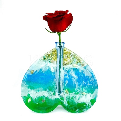 Heart Display Holder Silicone Molds DIY-M045-08-1