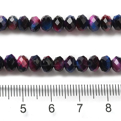 Natural Rainbow Tiger Eye Beads Strands G-NH0002-D02-02-1