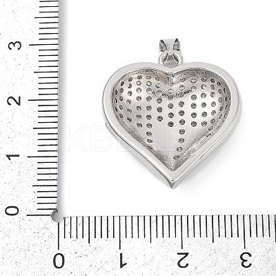 Brass Micro Pave Cubic Zirconia Pendants KK-A241-14A-P-1