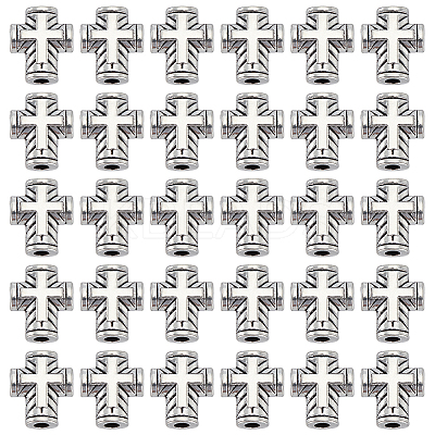 100Pcs Tibetan Style Zinc Alloy Beads FIND-HY0004-28-1
