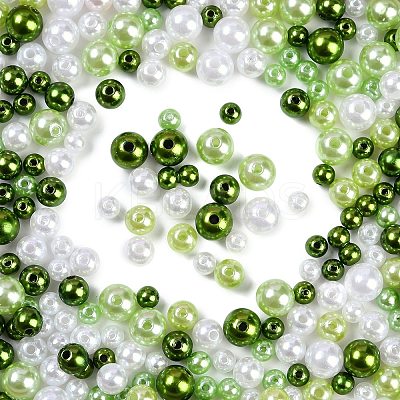 ABS Plastic Imitation Pearl Beads KY-G030-01C-1