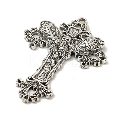 Tibetan Style Alloy Big Pendants TIBE-L013-02AS-04-1