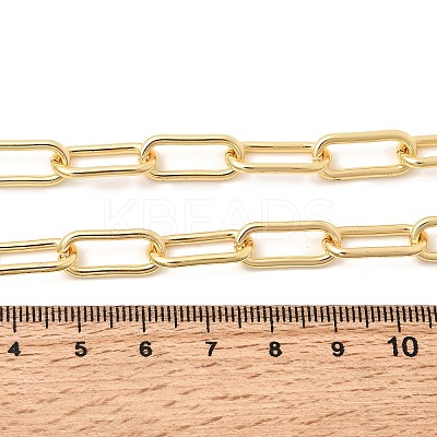Brass Paperclip Chain Necklaces for Women NJEW-B157-20G-1