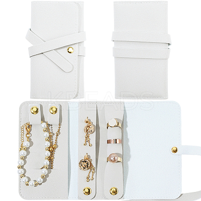 PU Imitation Leather Jewelry Rolls for Earrings Bracelets Necklaces AJEW-WH20020-456A-1