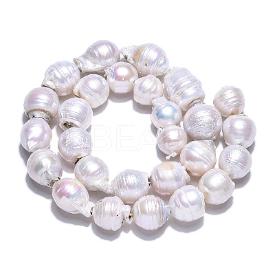 Natural Baroque Pearl Keshi Pearl Beads Strands PEAR-S019-02E-1