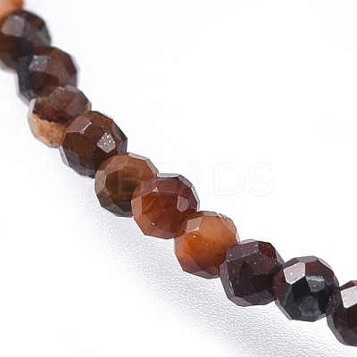 Natural Tiger Eye Beaded Necklaces NJEW-JN02492-10-1