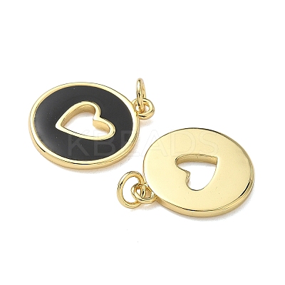 Brass Enamel Pendants KK-M207-D02-07-1-1
