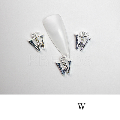 Alloy Rhinestone Cabochons MRMJ-T056-93P-W-1