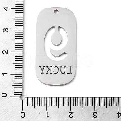 304 Stainless Steel Pendants STAS-D200-02J-P-1